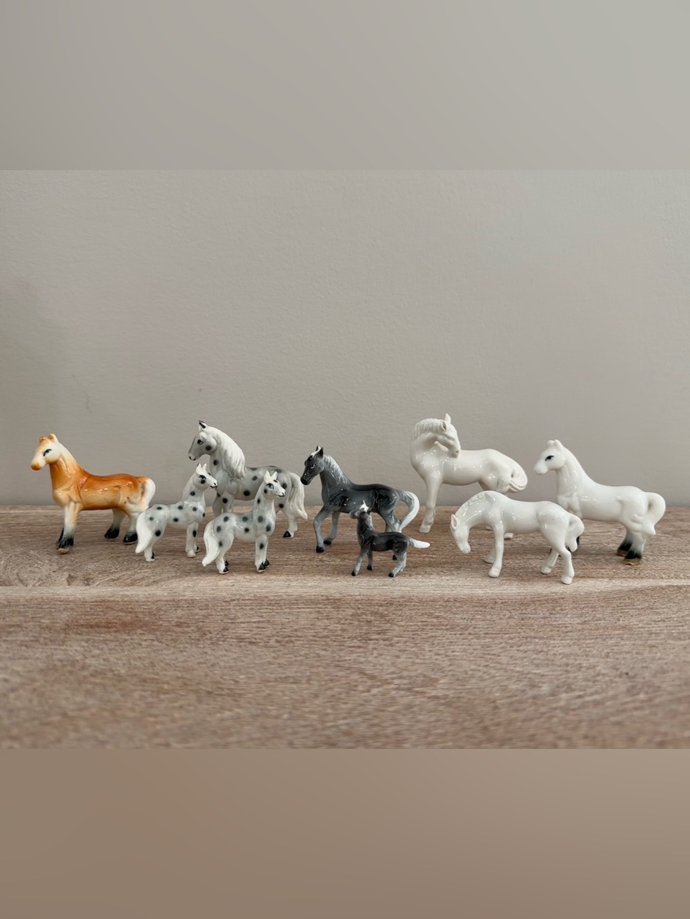 Vintage Porcelain Horse Collection
